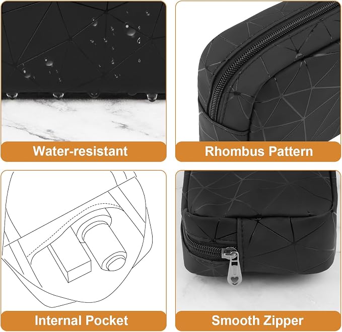 Likesing Period Bag for Teen Girls, Leather Sanitary Napkin Storage Bag, Portable Menstrual Pad Bag Period Pads Pouch, Small Make Up Bags