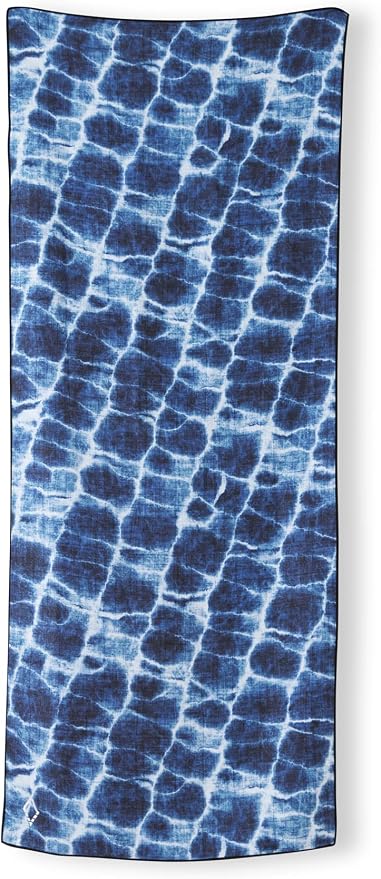 Nomadix Original Towel - Perfect for Beach, Pool, Travel, Camping, Yoga - Made with Recycled Materials - Super Absorbent - Sand Resistant- Aqua Blue - 72.5x30