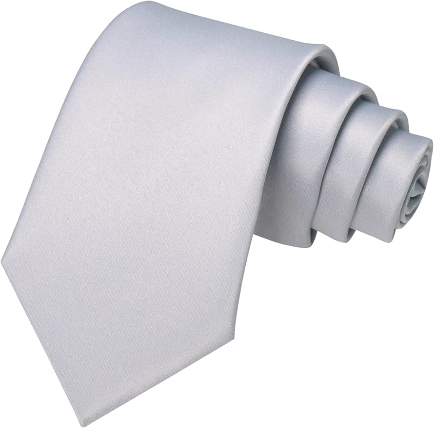 JEMYGINS Solid Color Tie Mens Necktie for Business and Wedding