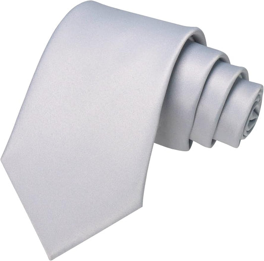JEMYGINS Solid Color Tie Mens Necktie for Business and Wedding