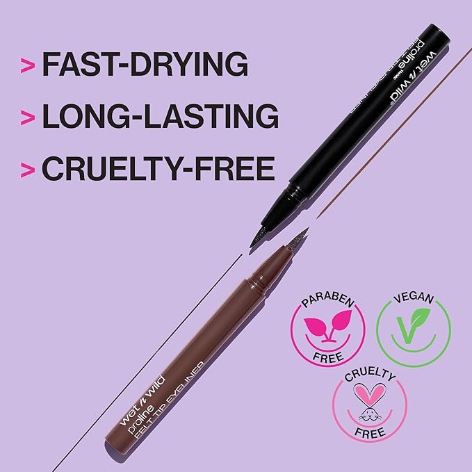 wet n wild MegaLiner Liquid Eyeliner - Voltage Blue (Pack of 2)