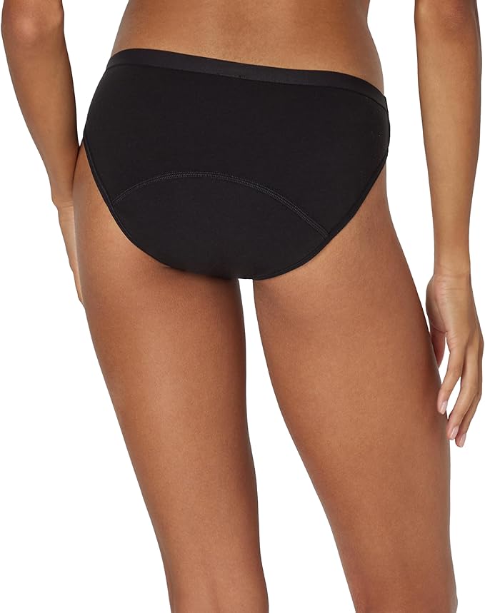 Hanes Women's Comfort, Period. Underwear, Bikini Period Underwear, Super Leaks Period Underwear, 3-pack