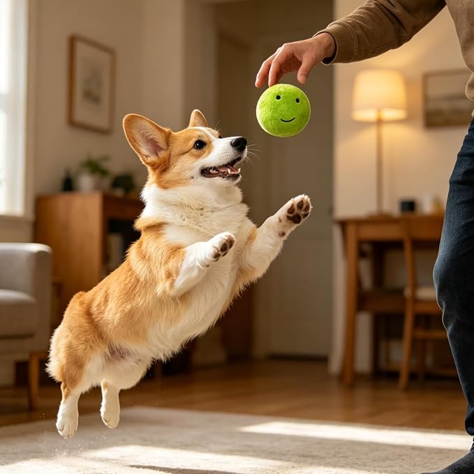Hide and Seek Dog Toys Squeaky Pea Balls for Small Medium Dogs