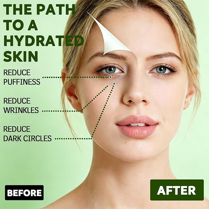 60 Pcs Avocado Eye Mask, Under Eye Patches for Dark Circles & Puffiness - Moisturizing Nourishing Eye Treatment, Improves Dryness/Fine Lines/Wrinkles, Perfect for Daily Care & Ideal Gift for Women