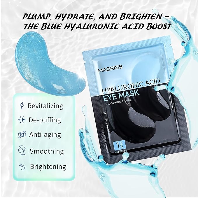 Under Eye Patches (25 Pairs), Hyaluronic Acid Eye Masks for Dark Circles Puffy Eyes Undereye Bags, Collagen Eye Patches for Wrinkles and Hydrate, Skin Care Gift for Her
