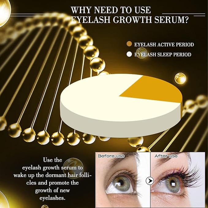 Eyelash Growth Serum, Eyelash Serum for Growth and Thickness, Eye Lash serum Growth for Long Thickening Eyelashes