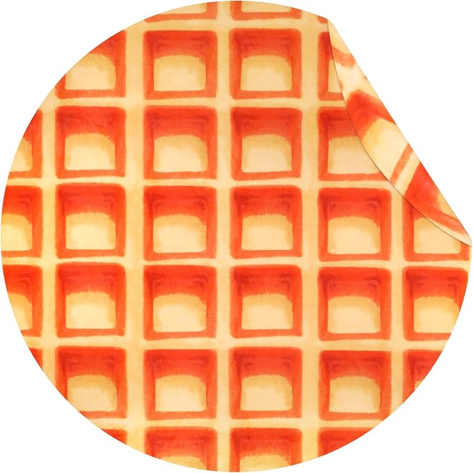 SeaRoomy 71 in Waffle Blanket, Novelty Funny Food Blanket, Double Sided | White Elephant Gifts, Gag Gifts For Teen Boys & Girls, Novelty Christmas Birthday Presents, Double Sided, Soft Flannel