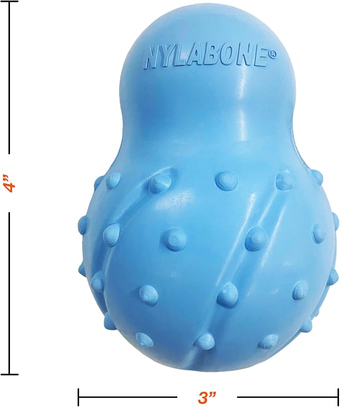 Nylabone Strong Chew Rubber Stuffable Cone Treat Toy, Bacon Flavor, Large | Durable rubber dog toys, long lasting, durable material, encourages healthy chewing, helps clean teeth, for dogs up to 50 lbs