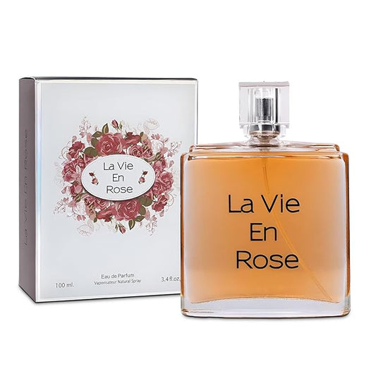 A CENTER La Vie Rose Women Perfume,Long Lasting Eau de Parfum Spray for Women, Wonderful Gift Fragrance Daily Used for All Skin Types 3.4 Fluid Ounce