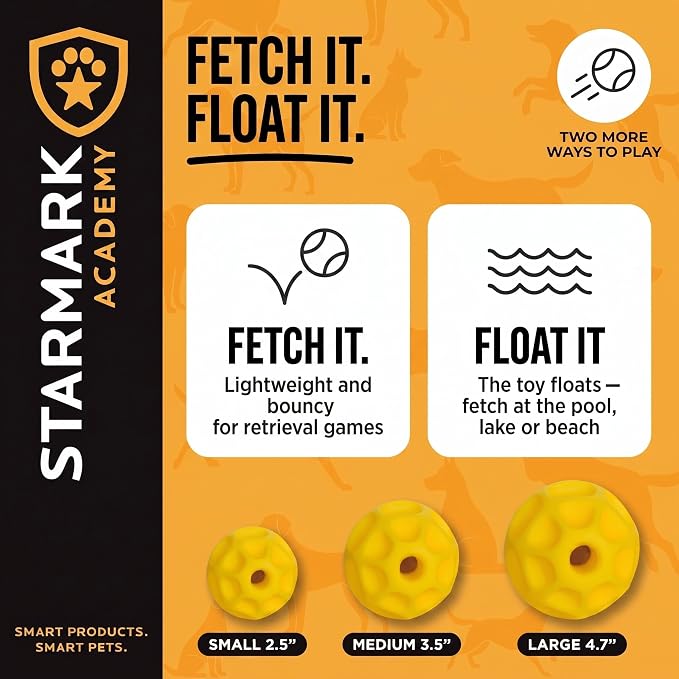 Starmark Treat Dispensing Tetraflex Dog Toy Large