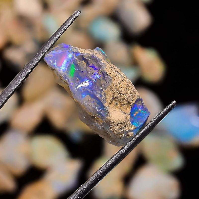 50 carats Ethiopian Opal Raw, Fire Play Opal, Opal Supply, Jewelry Making Stones, DIY Crystals, Chakra Opal, Healing Opals, Birthstone Gemstones, Opal Rough, Rainbow Opal