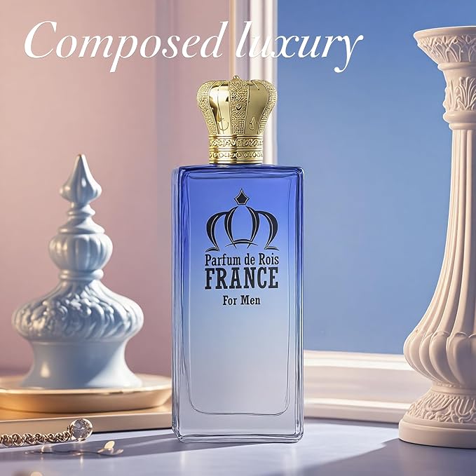 AFLUXE PARFUM DE ROIS FRANCE Long-Lasting Cologne for Men | Fresh Citrus & Woody Scent | Eau de Toilette 100ml Spray | Day to Night Fragrance