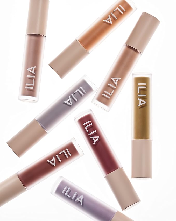 ILIA - Matte Liquid Powder Eye Tint | Cream-to-Powder Eyeshadow, Smudge-Resistant, Quick-Dry, Weightless, Water-Based | Non-Toxic, Vegan, Cruelty-Free, Clean Makeup (Ochre, 0.12 fl oz | 3.5 ml)