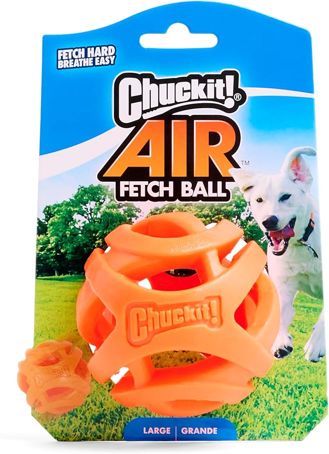 Chuckit! Air Fetch Ball, Large 3in, for Dogs 60-100lbs, 1 Pack