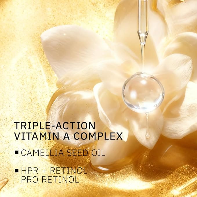 HKH Retinol + HPR Serum for Face - Anti-Aging Wrinkle Night Retinol Capsules, Peptide Serum for Women, Reduce Fine Lines, Tighten Sagging Skin, Fragrance-Free, Alcohol-Free & Non-Greasy
