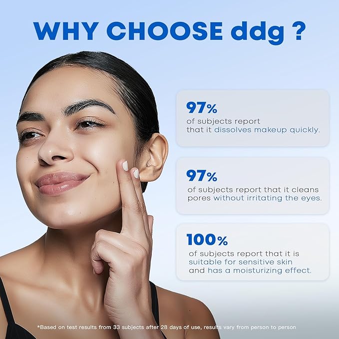 ddg Travel Size Cleansing Balm – Travel-Friendly Makeup Remover for Waterproof Makeup,Sensitive Skin,Vegan Hydrating Formula,Individually Wrapped,10 packs,Holiday Gift