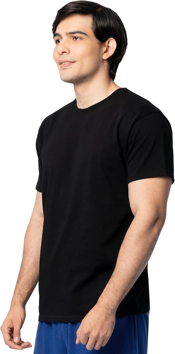 Fruit of the Loom Men's Eversoft Cotton Odor Control & Breathable Moisture Wicking T-Shirts