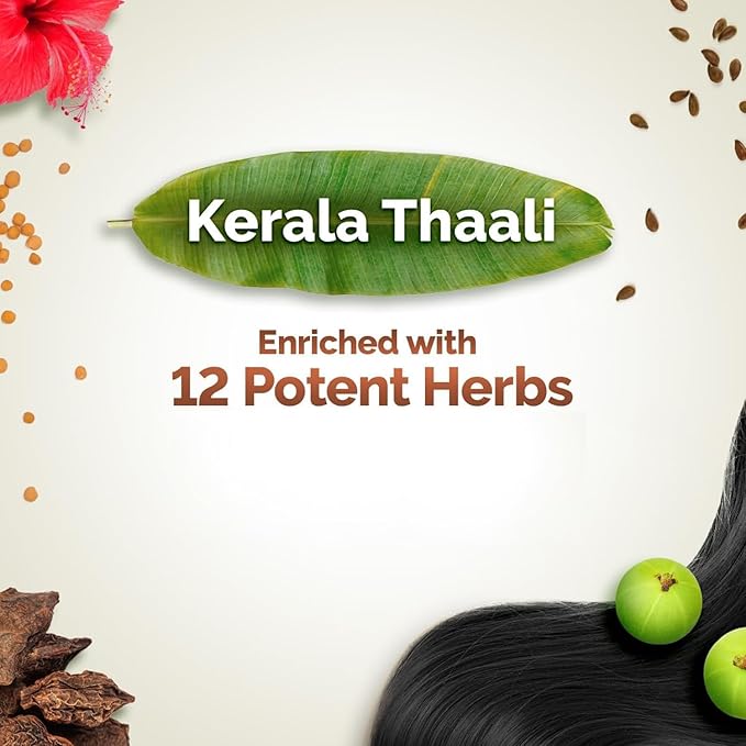 MAMAEARTH Kerala Thaali Shampoo with Hibiscus & 11 Other Herbs 8.45 Fl Oz/250 ml