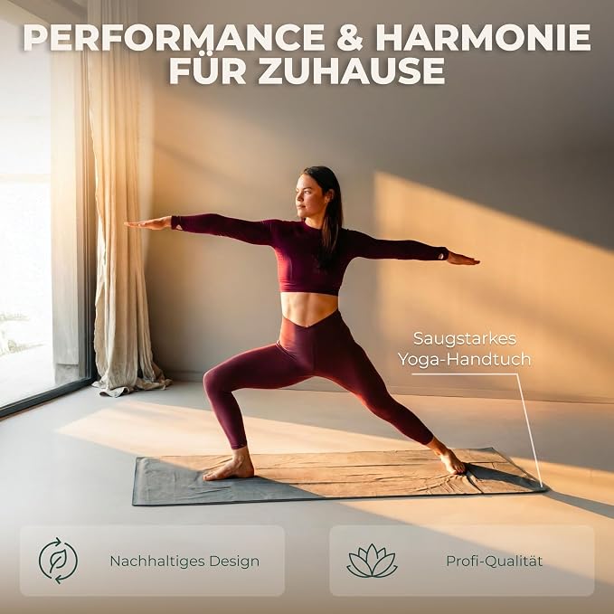 STAASH Premium Yoga Set – PU & Natural Rubber Mat + Towel + Strap + Knee Pad – Non-Slip Grip, Eco-Friendly, Studio Quality