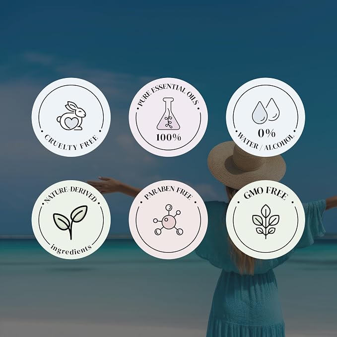 the Hotel Fragrance Oil Set, Fragrance Oils for Diffusers for Home, Hotel Collection Diffuser Oil Set with Santal, White Tea, Fresh Blue, Lavender, Miami Vibe, 5 x 0.33oz