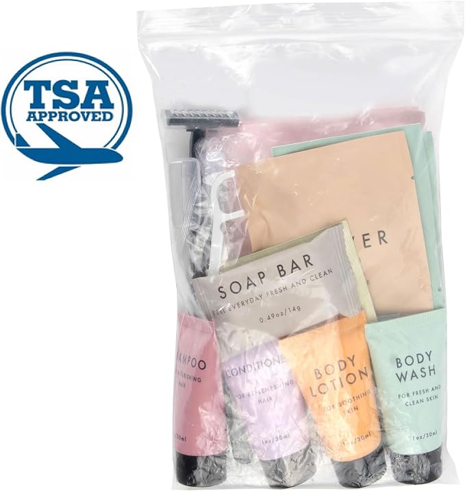 Trail maker (50 Pack) Hygiene Kits for Homeless Women in Bulk, 25-Piece Bulk Hygiene Supplies,Care Package for Homeless Bulk Supplies, Donation, Travel Size