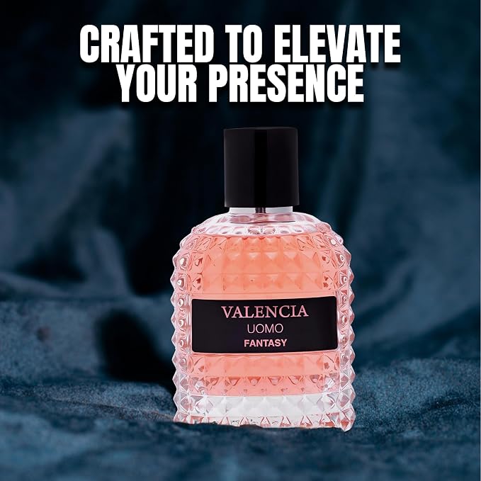 A CENTER Men's Cologne Gift Set Include Valentine Milano,Valentine,Choco Musk & Valencia UOMO Fantasy | Vanilla Bourbon, Leather & Amber Floral Fragrance | Luxury Eau de Toilette
