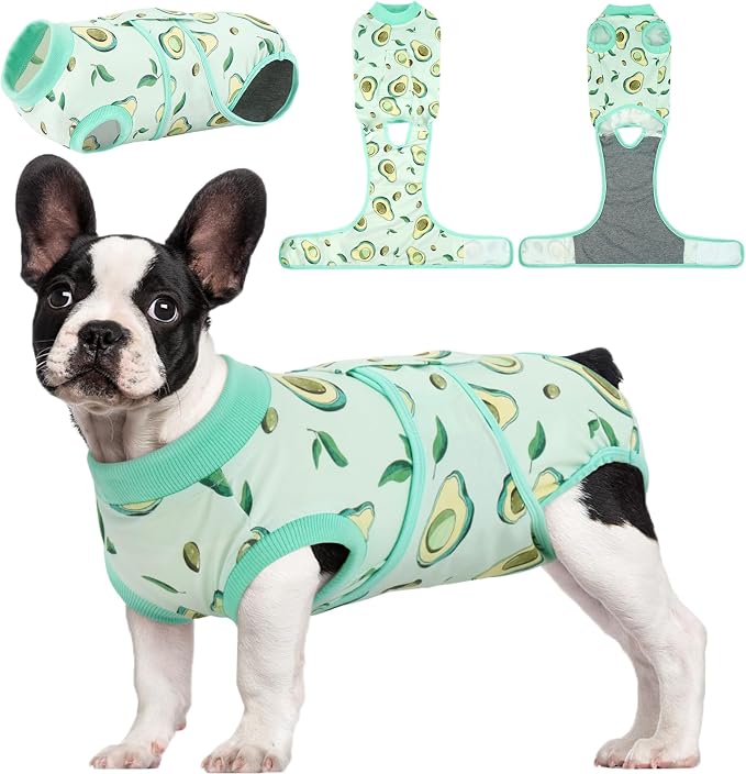 Kuoser Recovery Suit for Dogs Cats, Soft Dog Surgery Suit Female Male Spay | Professional Dog Onesie for Surgery, Substitute E-Collar & Cone, Prevent Licking Dog surgical suit Pet Neuter Suit
