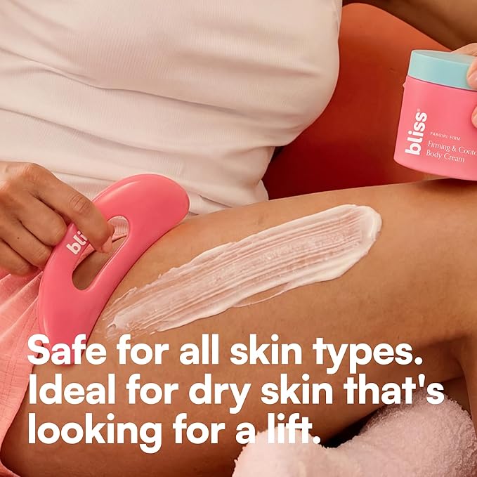 Bliss Fabgirl Firm Body Firming & Contouring Cream – Hydrating Skin Tightening Lotion with Collagen Amino Acids, Caffeine & Niacinamide - Improves Elasticity, Smoothness & Texture-For All Skin Types