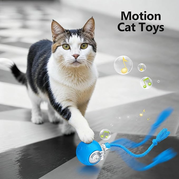 Speed 2.0 Tail Interactive Cat Toys, Rechargeable Ball for Indoor Cats