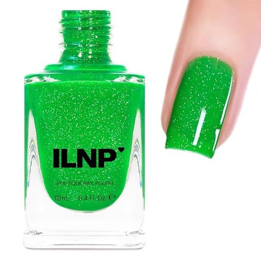 ILNP Jellybean - Candy Green Holographic Jelly Nail Polish