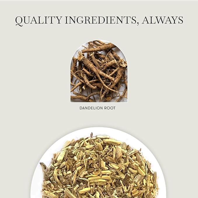 Luxmi Estates Pure Dandelion Root Tea, 100g (3.5oz, ~50 Cups), Single-Ingredient Roasted Dandelion Root from Our Own Indian Tea Estate | Caffeine-Free Coffee Alternative, Vegan