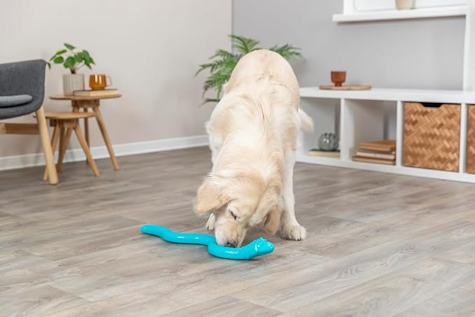 TRIXIE Snack Snake Dog Puzzle Toy for Dogs, Dog Enrichment Toy, Interactive Chew Toy, Treat Dispenser, 23" (59cm)