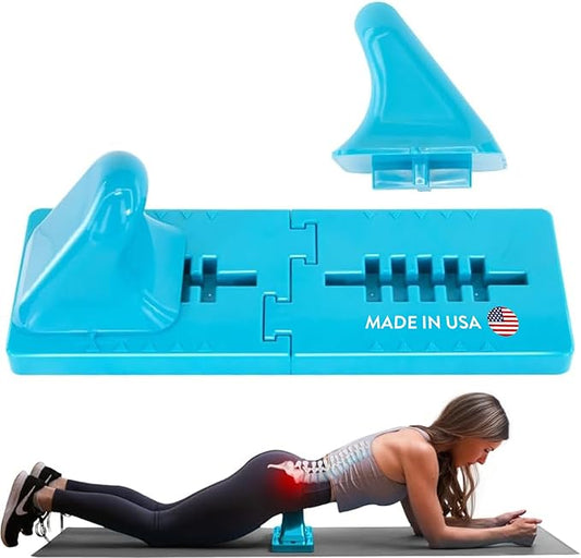 Thrival Wave - Fully Adjustable Psoas, Back and Hip Flexor Muscle Release Tool for Deep Tissue, Trigger Point Massage (Blue) – Made in USA