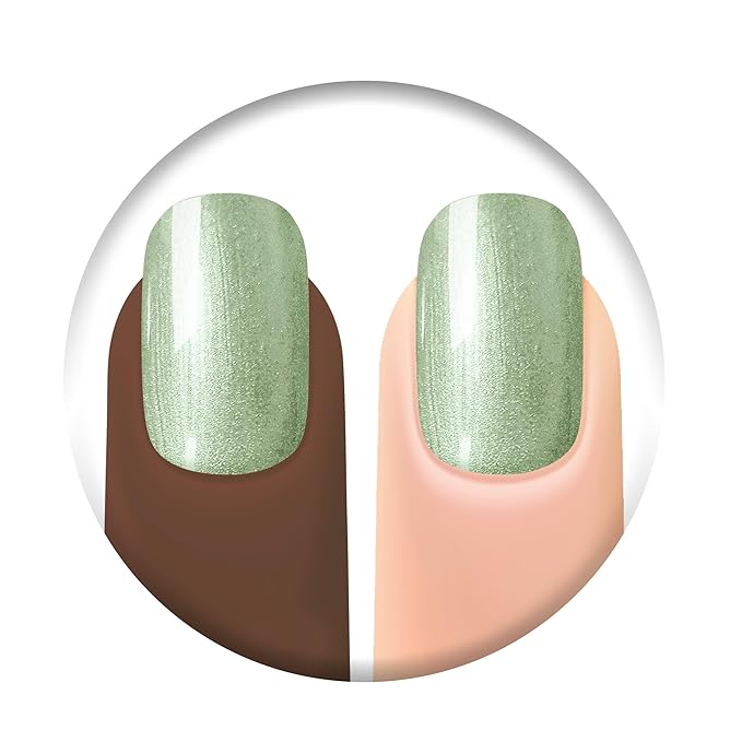 duri Nail Polish, 776 Peace And Love, Golden Shimmer Mint Green, Full Coverage, 0.45 Fl Oz