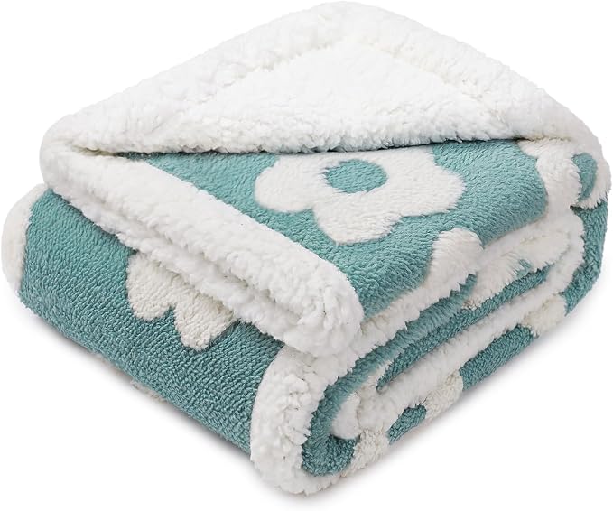 Luciphia Waterproof Dog Blanket for Small Dogs Cats Soft Reversible Fleece | Puppy Pet Blanket, Indoor Cats, Washable Cute Cozy Throw, Bed Cover, Couch Furniture Protector Gift (40" x 28", Blue)