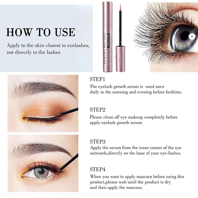 Eyelash Growth Serum, Eyelash Serum for Growth and Thickness, Eye Lash serum Growth for Long Thickening Eyelashes