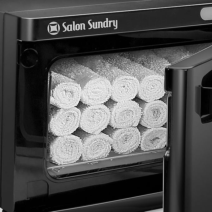 Salon Sundry Professional Hot Towel Warmer Cabinet - Facial Spa and Salon Equipment - Black