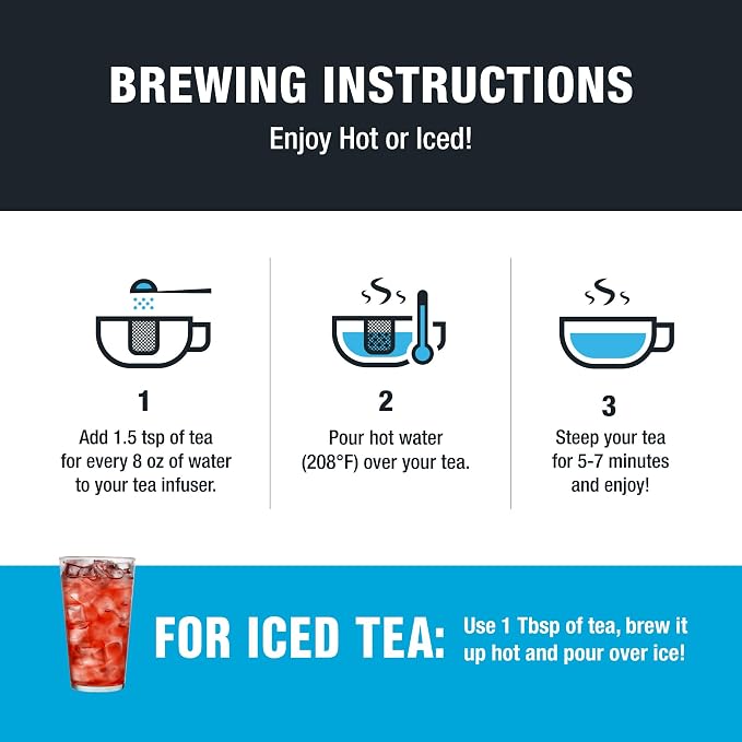 Tiesta Tea - Orange Tango, Loose Leaf, Orange Hibiscus Herbal Tea, Premium Non-Caffeinated Fruit Blend, Makes Hot or Iced & Up to 50 Cups, 4oz Refillable Tin