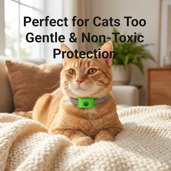 Natural Plant-Based Scent Pendant for Pets, Dog Collar Accessory with 2 Refillable Capsules, 60-Day Set, No Direct Contact with Skin, Waterproof, Compatible with AirTag (1pc-Blue)