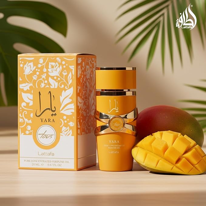 Lattafa Yara Tous – Fruity, Tropical, Floral, Musky – Pure Concentrated Perfume Oil Long-Lasting Fragrance for Women, 0.67 Ounce / 20 ml