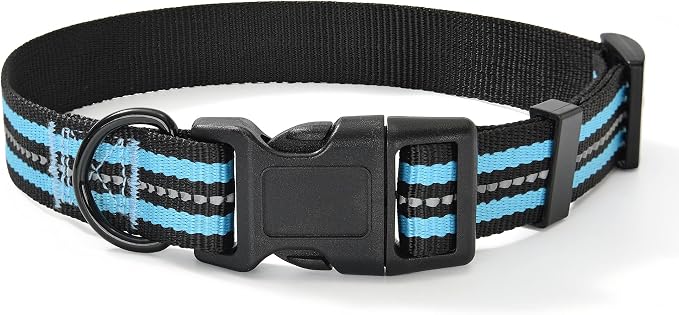 Mile High Life Reflective Dog Collar, Adjustable Lightweight Quick Release