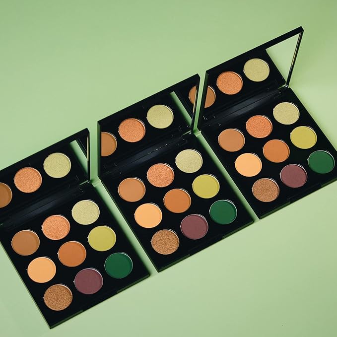 Palladio Ultimate 9-Count Eyeshadow Palette, Talc-Free Formula, High Pigmented Shades in A Mix of Matte & Shimmer Finishes, Blendable Long Lasting Colorful Professional-Grade Makeup (Natural Earth)