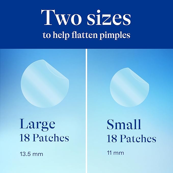 Differin Acne Patches,Pimple Patches for Acne Prone Skin,Formulated with Salicylic Acid and Centella,Fast Triple Action Power Patch for Day & Night,Dermatologist Tested,36 Count (Pack of 12)