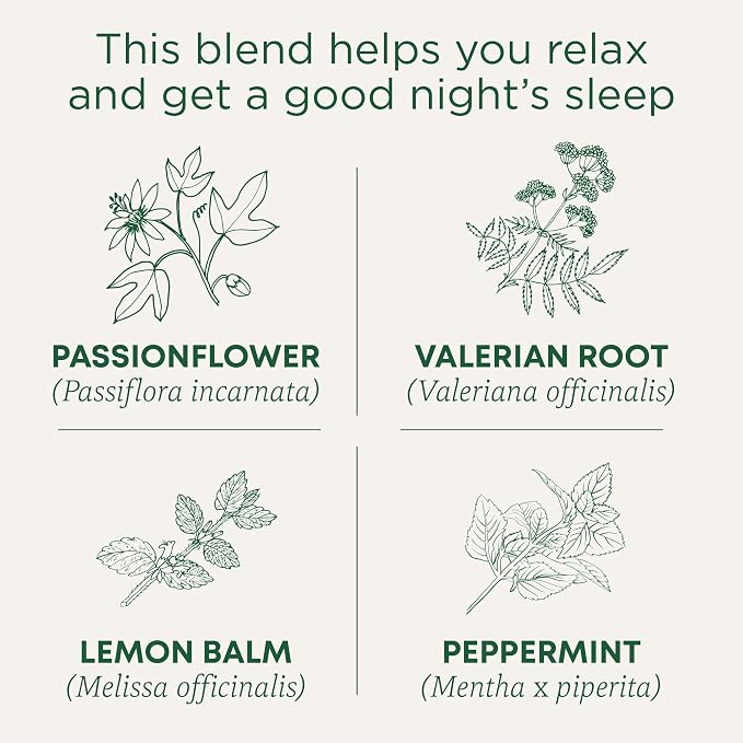 Traditional Medicinals Organic Nighty Night Extra Tea With Valerian Root for Relaxation, 48 Tea Bags