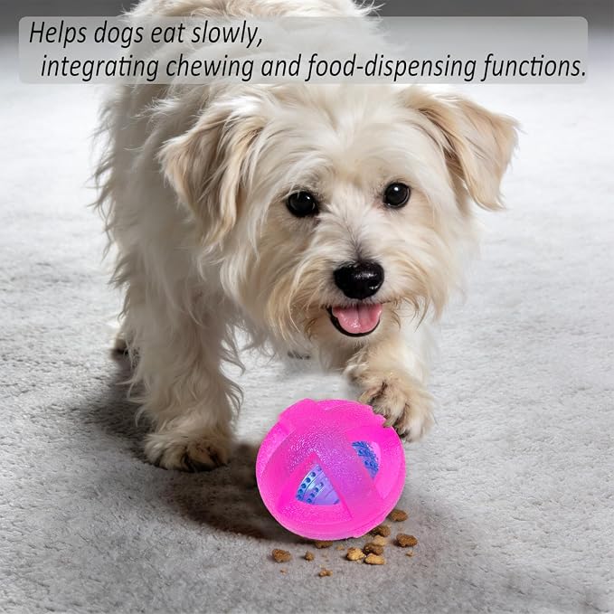 Indestructible Dog Balls 3.5 Inch Tough Chew Toys for Aggressive Chewers