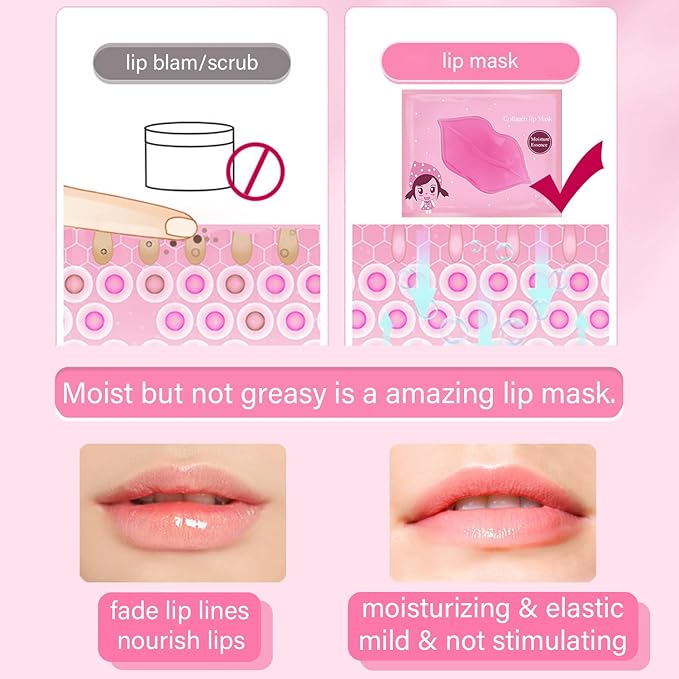 20 Pairs Lip Mask & Eye Mask, Under Eye Patches, Lip Mask Skincare, Bridesmaid Gifts, Party Supplies, Gifts for Women, Bulk Gifts for Women, Girl Stuff, Bachelorette Party Favors, Mothers Day Gifts
