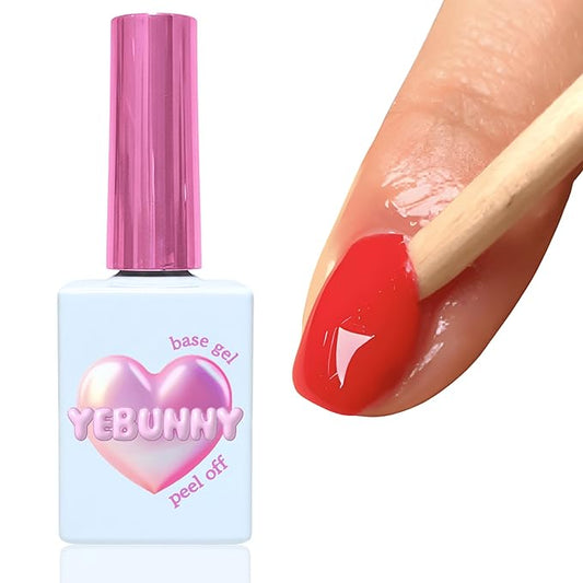 Korean Peel Off Base Coat Gel Nail Polish Beauty No Damage Easy Removal Premium Professional Home Salon Quality Gift DIY Nail Art UV LED Gel 15ml