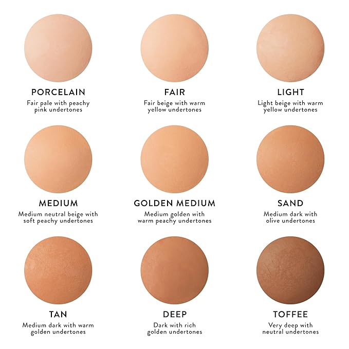 LAURA GELLER NEW YORK Baked Double Take Powder Foundation - Porcelain - Buildable Medium to Full Coverage - Matte Finish