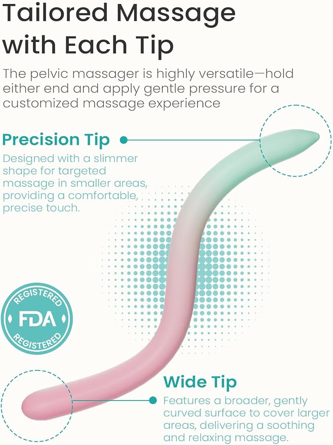 GROWNSY Perineal Massage Stick for Pregnancy Labor and Birth Prep, Pelvic Wand Tool, Pelvic Floor Muscle Massager for Pelvic Physical Therapy, Postpartum Essentials