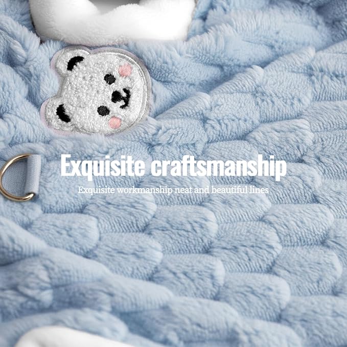 Dog Sweater for Small Dogs Puppy Cats Winter Warm Soft Pet Clothes Pullover Cute Extra Small Dog Apparel, Cat Sweaters for Cats Only Fit Chihuahua Yorkie (Blue, XL)